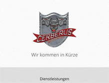 Tablet Screenshot of cerberus-security.at